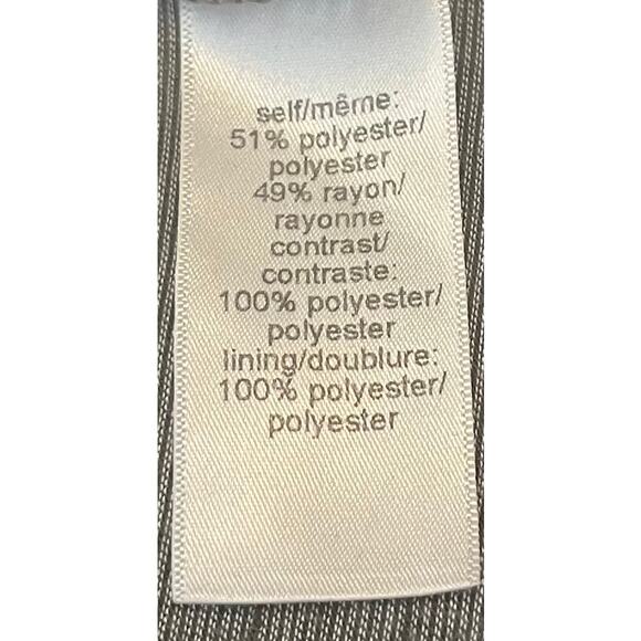 MAURICES SHORT SLV ROUND NECK FRONT LACE BLOUSE, WOMENS, M, GREY & WHITE LACE - Picture 11 of 12